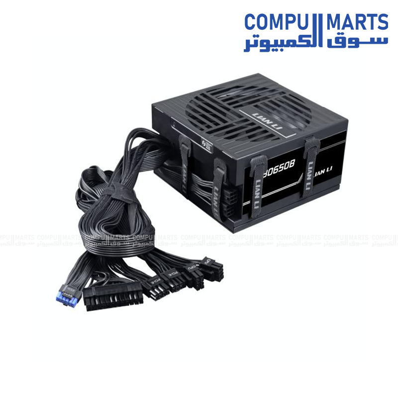Lian Li Vector V100R MINI Black Mid Tower Gaming Case Bundle with RB750B 750W 80 PLUS Bronze ATX 3.1 Non-Modular Power Supply