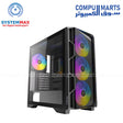 Antec AX1000 Lite gaming case with 4 ARGB fans and high-airflow mid-tower design