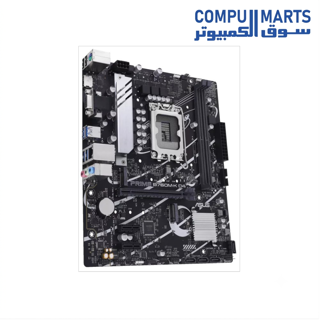 ASUS Prime B760M-K D4 motherboard with PCIe 4.0