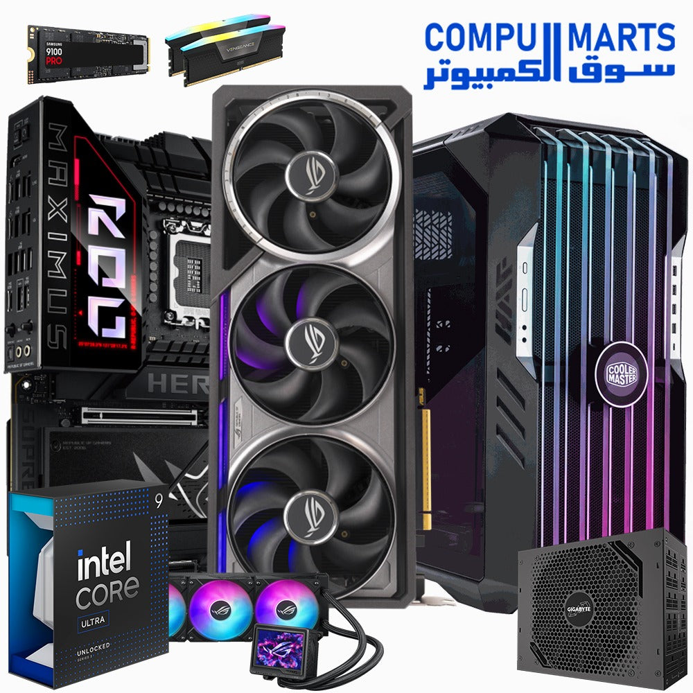 Intel Core Ultra 9 285K RTX 5090 ultimate gaming PC bundle with ASUS ROG components