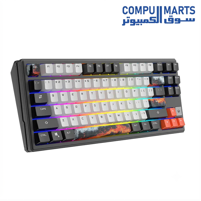 Meetion Legend E75 75% compact mechanical gaming keyboard with RGB backlighting and magnetic switches