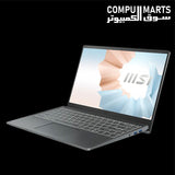MSI Modern 14 B11MOU laptop with Intel UHD integrated graphics