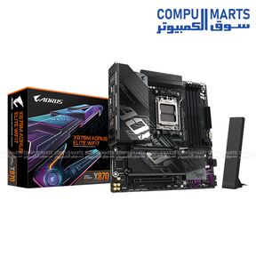 Micro ATX AMD X870 motherboard with DDR5, USB4, Wi-Fi 7 and dual M.2 storage support for AMD AM5 processors in Egypt