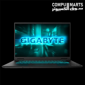 Gigabyte Gaming A16 CTH laptop with 16GB DDR5 5200MHz memory and 512GB NVMe Gen4 SSD