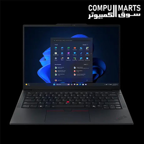 Lenovo ThinkPad E14 Gen 7 laptop in black with Intel Core Ultra 7 255H processor