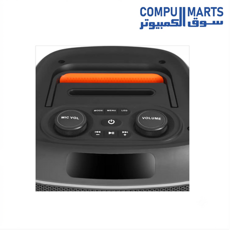 VOVO V-2127 Black Speaker with LED Lights