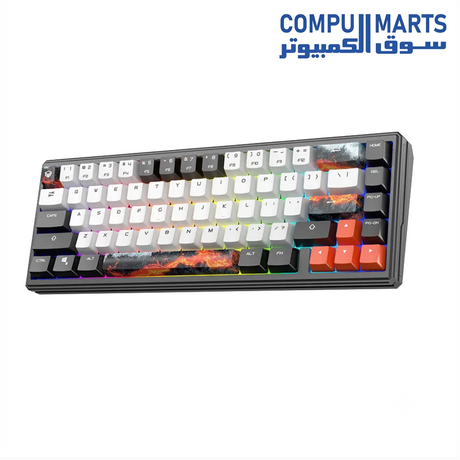 Legend E65 keyboard with adjustable actuation and hot-swappable switches