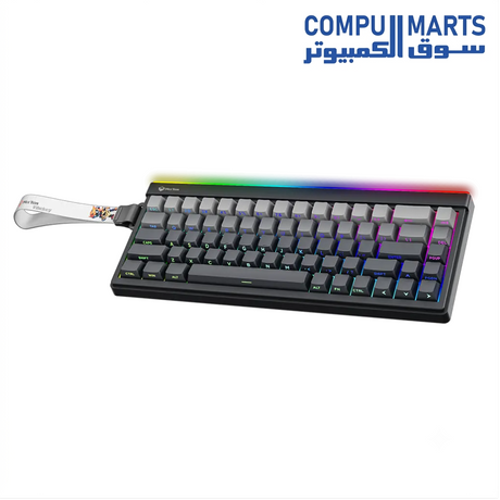 VibeKey B68 keyboard with USB+2.4G+BT connection and 4000mAh battery at Compumarts