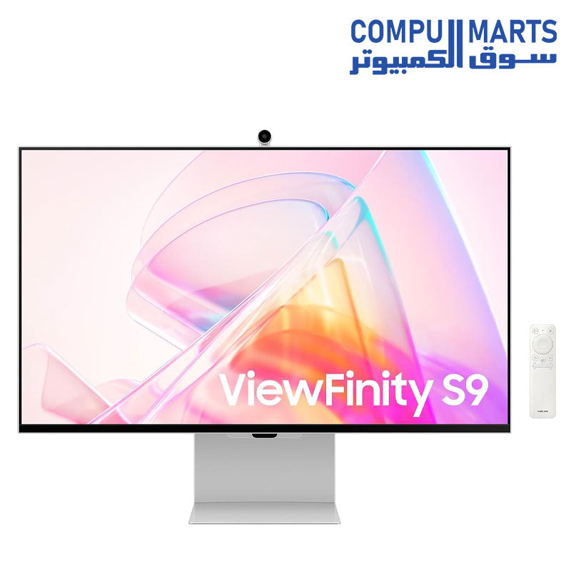 SAMSUNG ViewFinity S9 27-Inch, IPS, 5K, 60Hz, 5ms(GTG), 4K Slimfit-Camera, WiFi & Bluetooth, Speakers, Smart Apps Computer Monitor