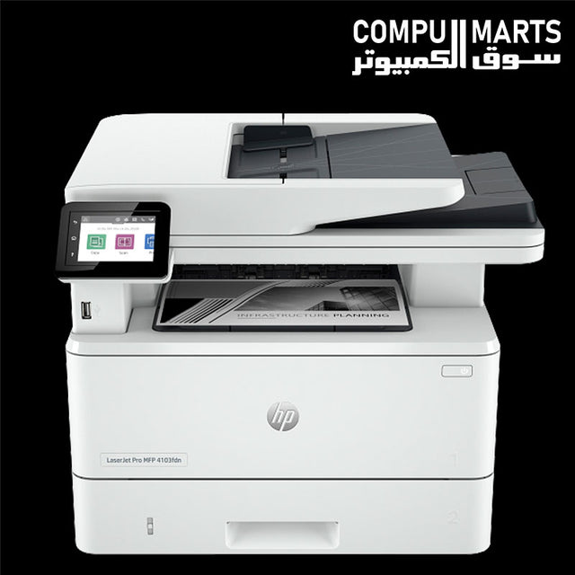 HP LaserJet Pro MFP 4103fdn 2Z628A multifunction monochrome laser printer