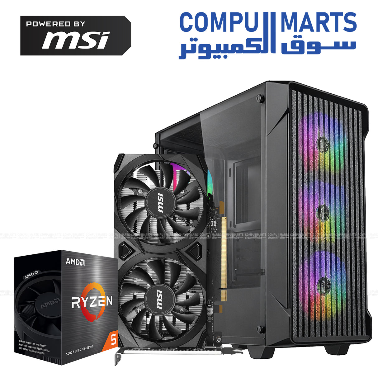 Ryzen 5 4500 RTX 3050 6GB 16GB RAM Gaming PC Build Xigmatek Sky Wave