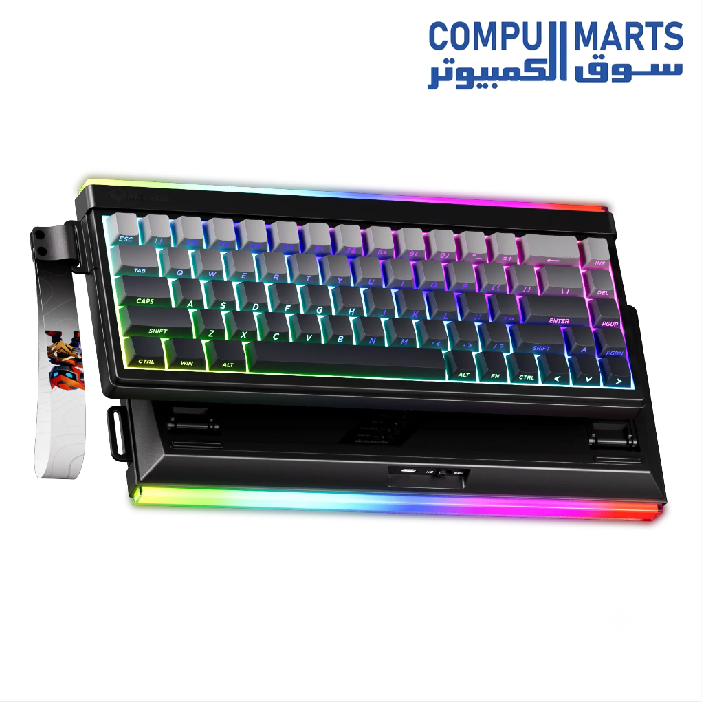 Compact Meetion VibeKey B68 with 68 Keys, ABS Double-Shot Keycaps and 250Hz polling rate