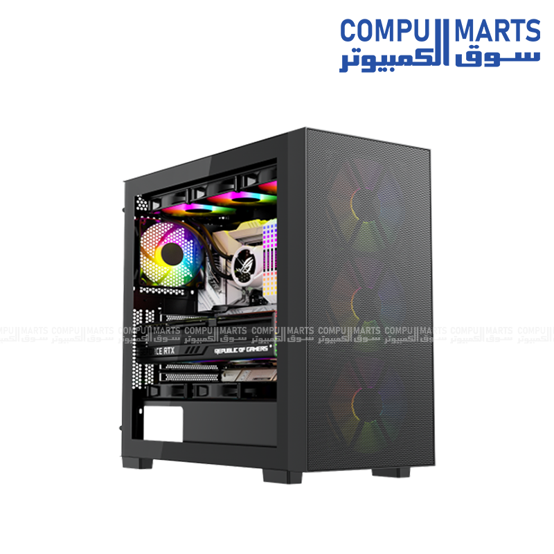 VELOX MAX chassis supporting E-ATX, ATX, M-ATX, and ITX motherboards with PCIe 5.0 ready design