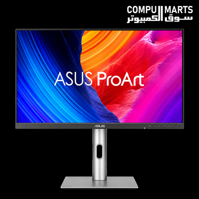 ASUS ProArt PA278QGV Gen2 27 Inch QHD IPS Professional Monitor with 2560 x 1440 resolution, 120Hz refresh rate, HDR10 support, Delta E less than 2 color accuracy, 100% sRGB and 95% DCI-P3 color space coverage available in Egypt