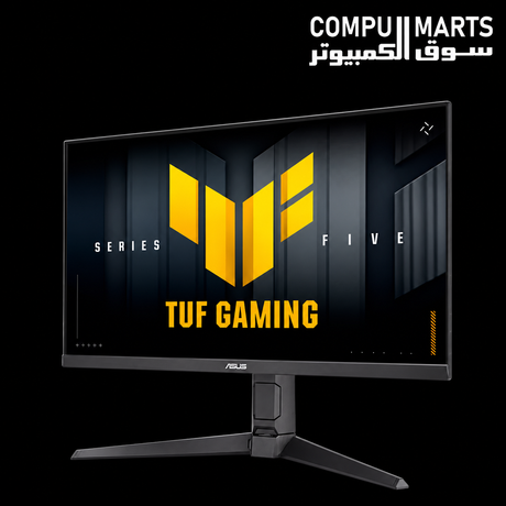 TUF Gaming Series 5 VG27UQEL5A 27-inch IPS gaming monitor with HDR10 support and Adaptive-Sync technology for smooth high refresh gameplay experience in Egypt
