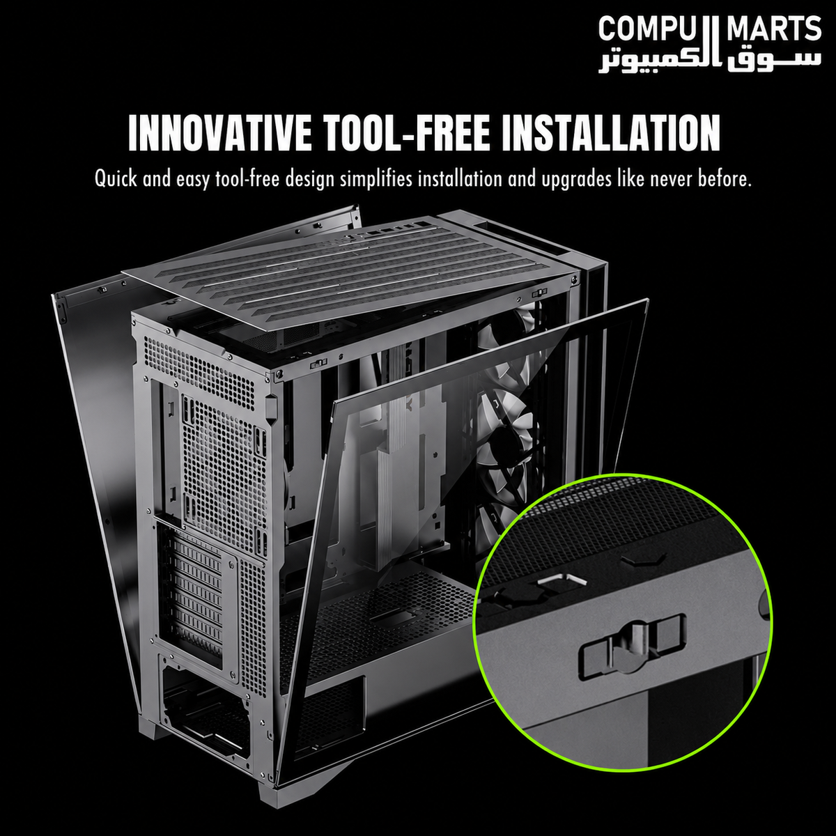 GAMEMAX LEADER 2 BK E-ATX case with tempered glass side panel