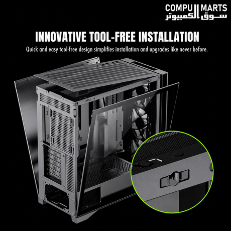 GAMEMAX LEADER 2 BK E-ATX case with tempered glass side panel