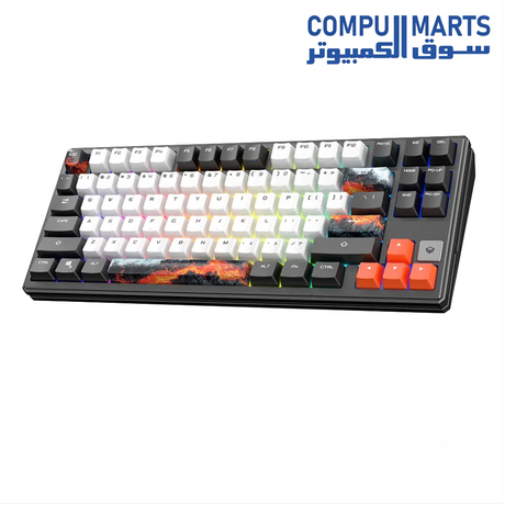 Meetion Legend E75 mechanical keyboard with macro programming, Windows and MacOS support, and 100 million switch lifespan