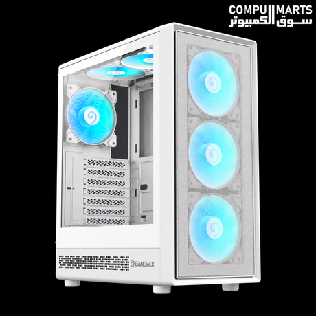 GAMEMAX Midi Tower PC Case with tempered glass side panel