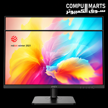Modern MD2412P display featuring IPS Grade Panel, 178 degree viewing angles, 1ms MPRT response time, and USB-C connectivity for monitor buyers in Egyp