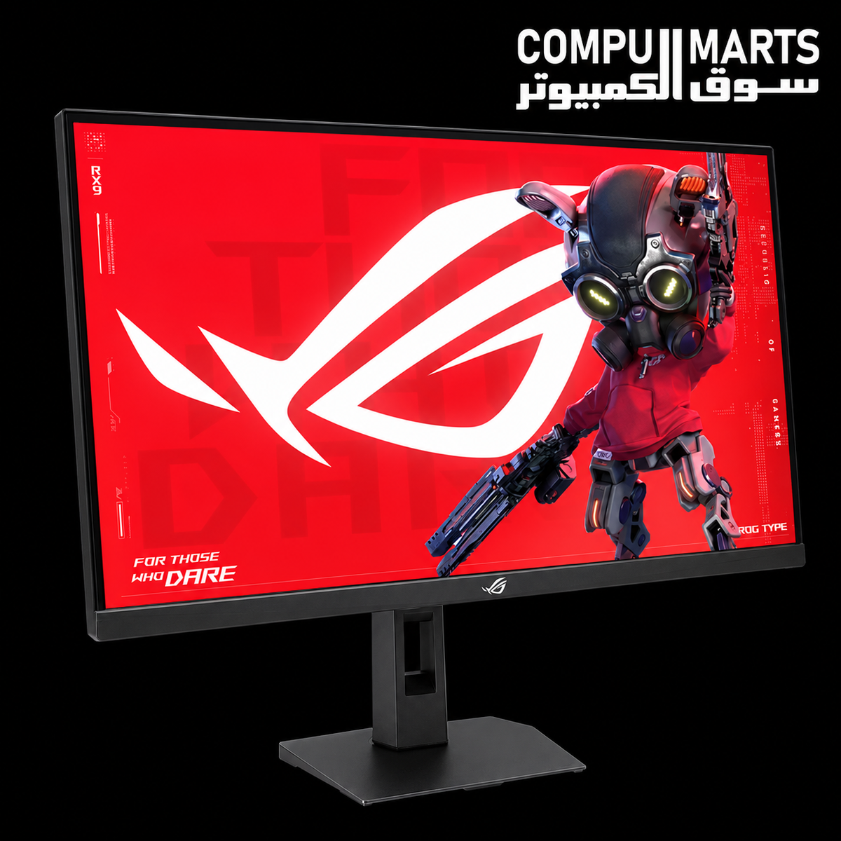 ASUS ROG Strix XG27ACMES 27-inch QHD Fast IPS Gaming Monitor front view