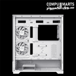 GameMax VISTA 2 AW white ATX gaming case with 270-degree panoramic tempered glass