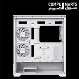 GameMax VISTA 2 AW white ATX gaming case with 270-degree panoramic tempered glass