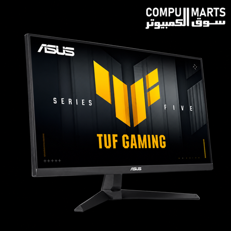 ASUS TUF VG27AQME5F 27-inch QHD gaming display with DisplayPort 1.4 HDMI 2.1 connectivity and ELMB Sync for esports-grade responsiveness