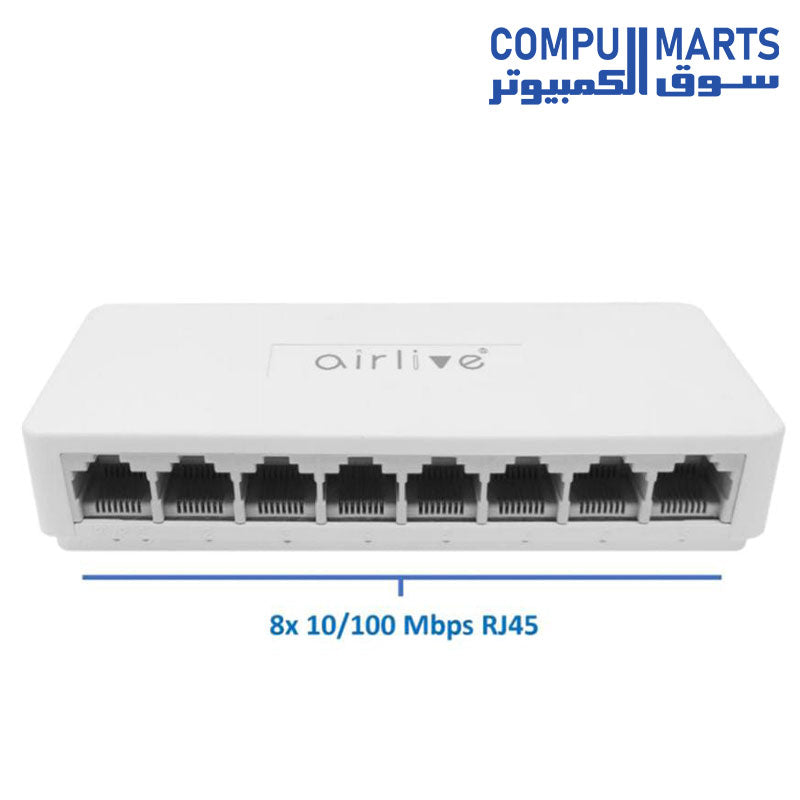 Live-8E-Airlive- 8-port-SOHO-Fast-Ethernet-Switch-Plug-and-Play