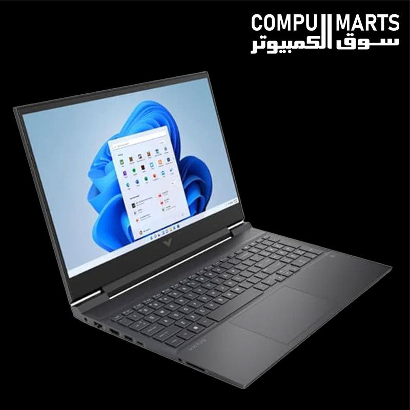 HP Victus Ceramic White gaming laptop keyboard and numeric keypad