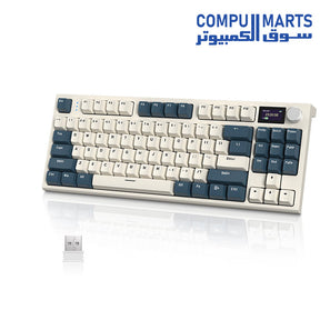 Compumarts listing 86 Keys Keyboard USB-C wired wireless bluetooth keyboard with hot swappable support and durable keycap structure