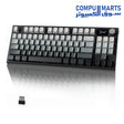 Compumarts 86 Keys Keyboard rechargeable lithium battery wireless bluetooth keyboard with multi platform support for PC Mac and mobile devices