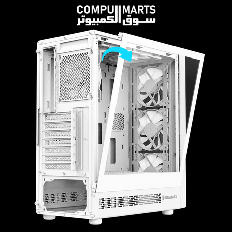 GAMEMAX Midi Tower PC Case with mesh front panel