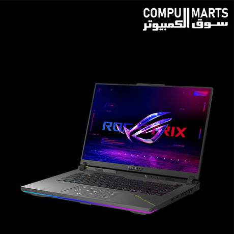 ROG Strix G16 gaming notebook with 16GB RAM, 1TB SSD storage, and Windows 11 operating system