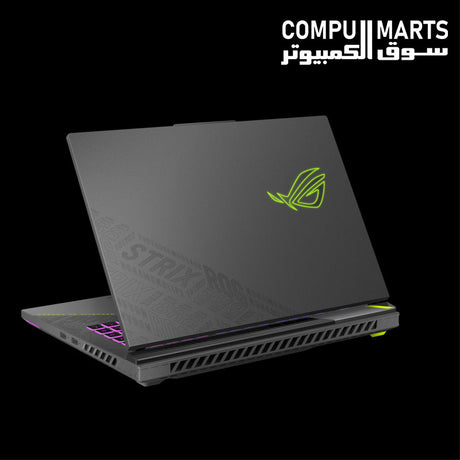 ASUS ROG Strix G16 Eclipse Gray gaming laptop featuring a 16-inch FHD+ IPS display with a 165Hz refresh rate