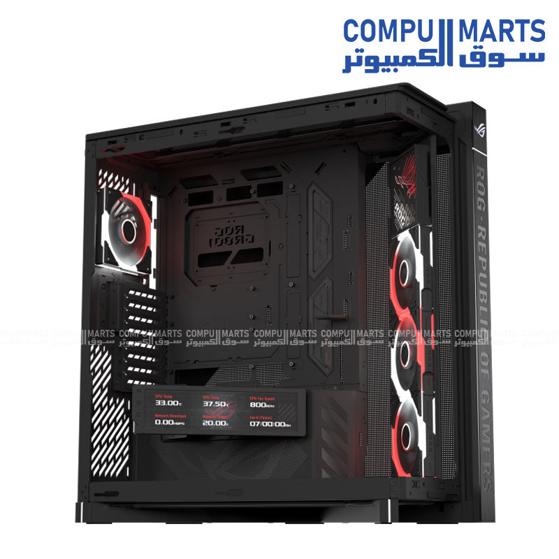 ASUS ROG Cronox GR801 gaming PC case interior