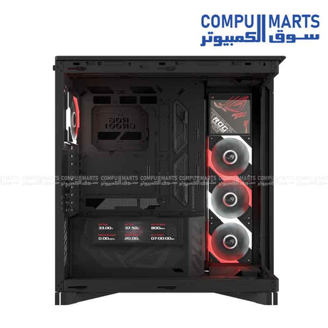 ASUS ROG Cronox GR801 Black case with ARGB fans