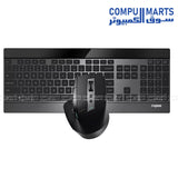 Rapoo 9900M Bluetooth and 2.4GHz wireless keyboard and mouse set