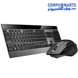 Rapoo 9900M wireless mouse with adjustable 3200 DPI optical sensor