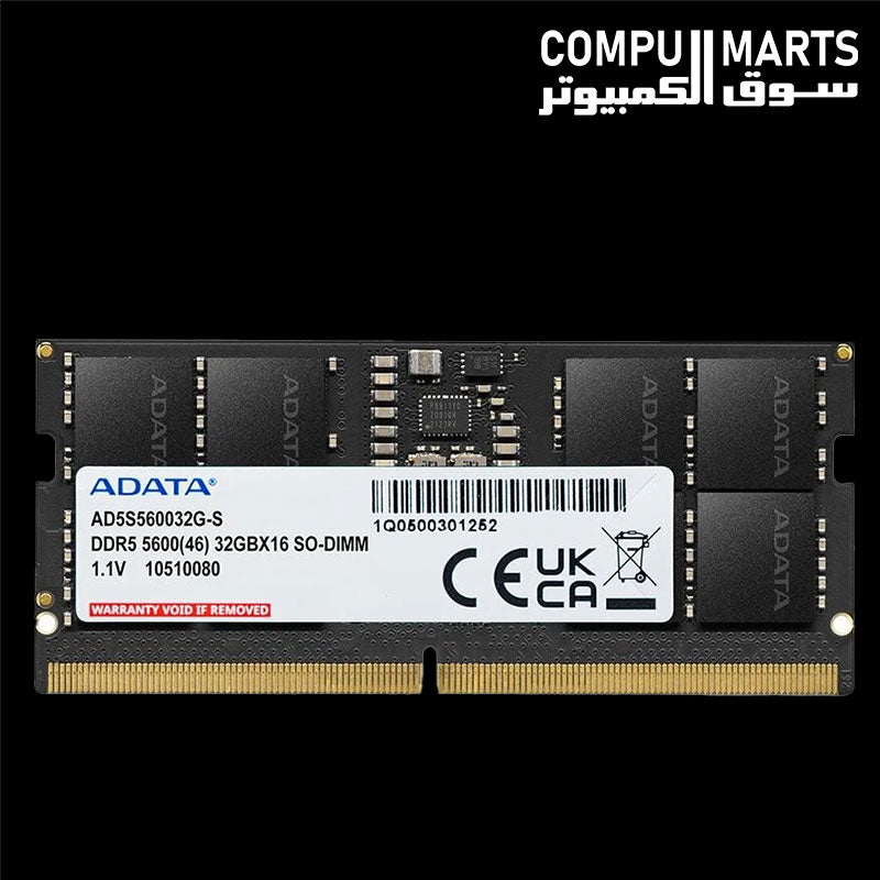 ADATA DDR5 32GB 5600MHz CSODIMM memory module