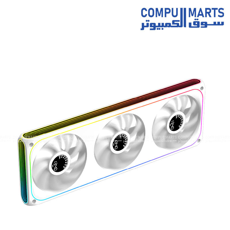 Xigmatek AERO DGT 360 / AERO DGT 360 Arctic 364x124x28.5mm 600-1500 RPM 42.74 CFM Digital LED Cooling Unit
