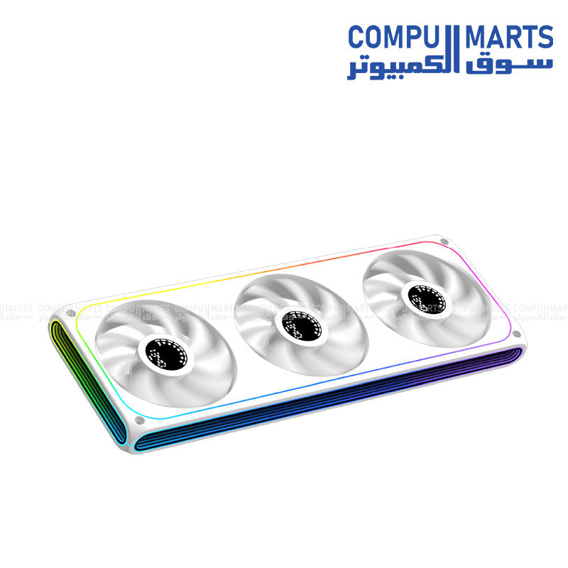 Xigmatek AERO DGT 360 / AERO DGT 360 Arctic 364x124x28.5mm 600-1500 RPM 42.74 CFM Digital LED Cooling Unit
