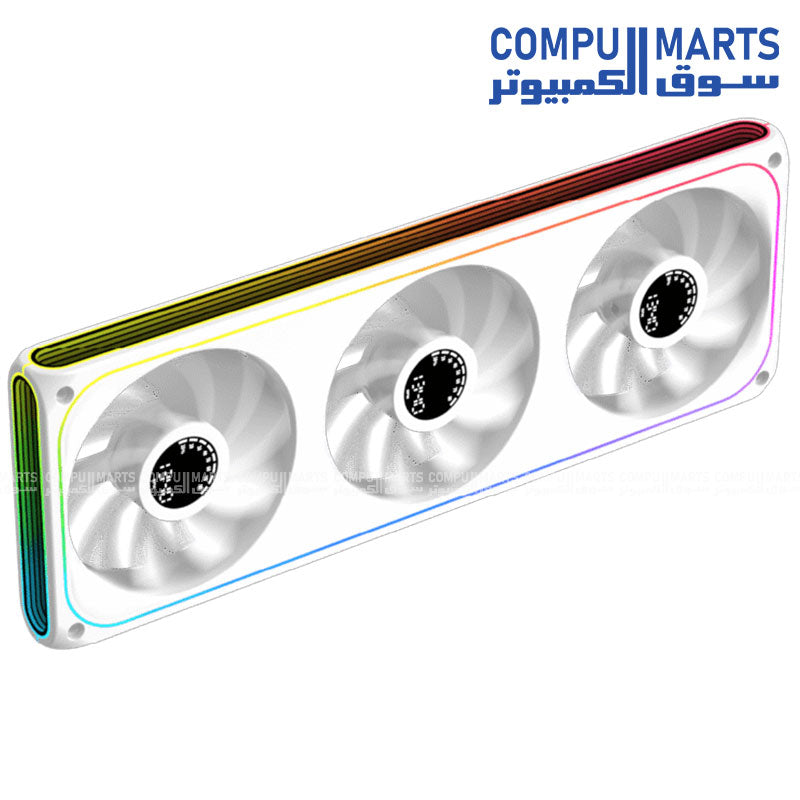 Equipped with 600-1500 RPM fan operation, 42.74 CFM airflow, and DC 5V~13.8V operating voltage in the Xigmatek AERO DGT 360