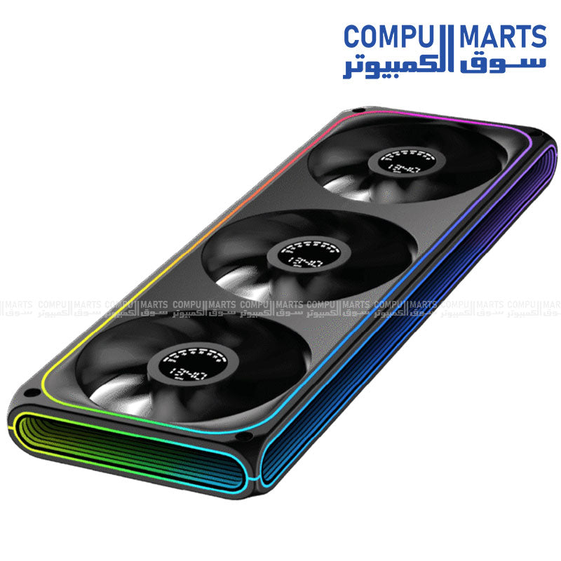 Xigmatek AERO DGT 360 cooling solution with 364(L) x 124(W) x 28.5(H) mm dimensions and standard fan blade configuration from Compumarts