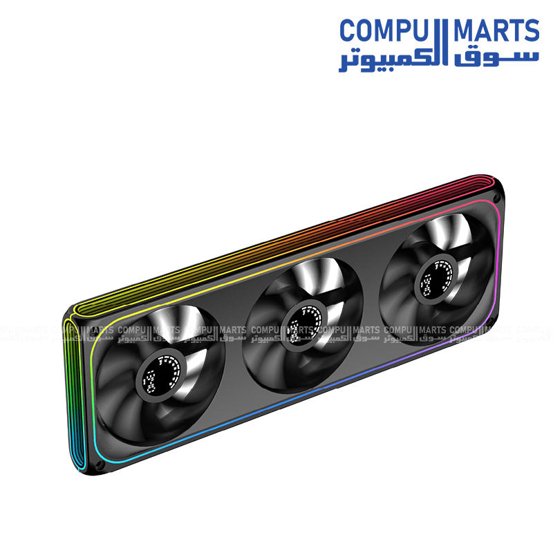 Xigmatek AERO DGT 360 / AERO DGT 360 Arctic 364x124x28.5mm 600-1500 RPM 42.74 CFM Digital LED Cooling Unit