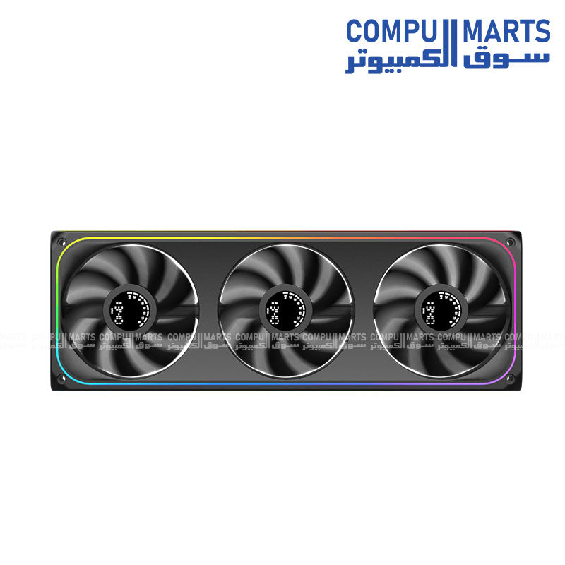 Xigmatek AERO DGT 360 / AERO DGT 360 Arctic 364x124x28.5mm 600-1500 RPM 42.74 CFM Digital LED Cooling Unit