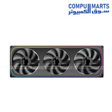 Xigmatek AERO DGT 360 / AERO DGT 360 Arctic 364x124x28.5mm 600-1500 RPM 42.74 CFM Digital LED Cooling Unit