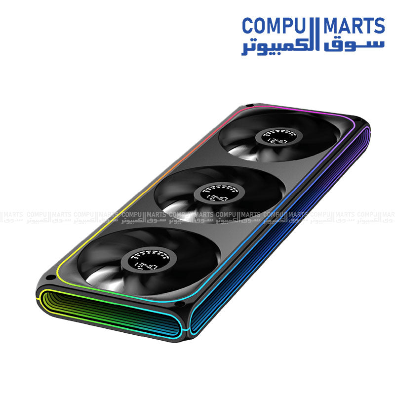 Xigmatek AERO DGT 360 / AERO DGT 360 Arctic 364x124x28.5mm 600-1500 RPM 42.74 CFM Digital LED Cooling Unit
