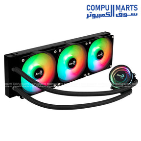 Oasis L360 – 360mm AIO Liquid CPU Cooler – Black / White – Hydraulic Bearing Fans – Intel & AMD Compatible