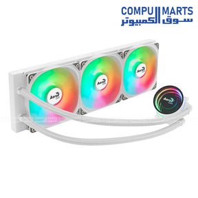 Oasis L360 – 360mm AIO Liquid CPU Cooler – Black / White – Hydraulic Bearing Fans – Intel & AMD Compatible